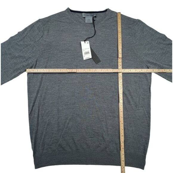 New Dylan Gray Men US L Grey Sweatshirt Crew Neck Long Sleeve Classic Sweater - Picture 5 of 8